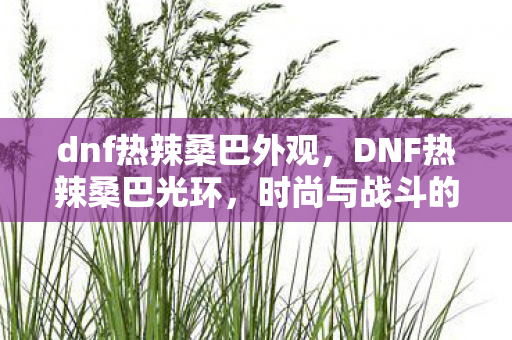 时尚与战斗的完美融合图片