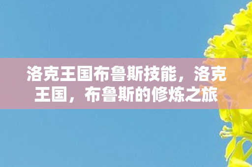 洛克王国布鲁斯技能图片