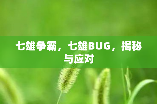 七雄BUG图片