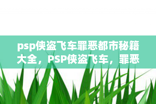 psp侠盗飞车罪恶都市秘籍大全图片