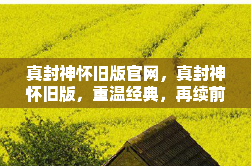 真封神怀旧版官网图片