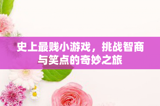 挑战智商与笑点的奇妙之旅图片