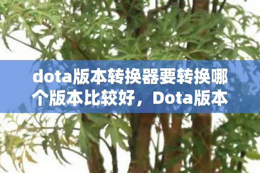 dota版本转换器要转换哪个版本比较好图片