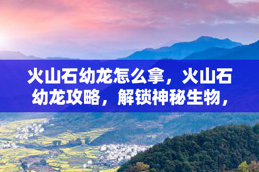火山石幼龙怎么拿图片