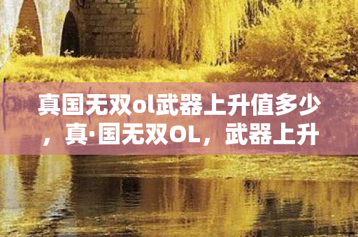 真国无双ol武器上升值多少图片