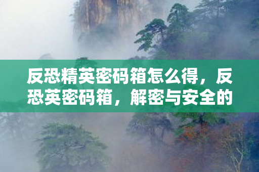 反恐精英密码箱怎么得图片