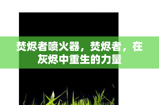 在灰烬中重生的力量图片