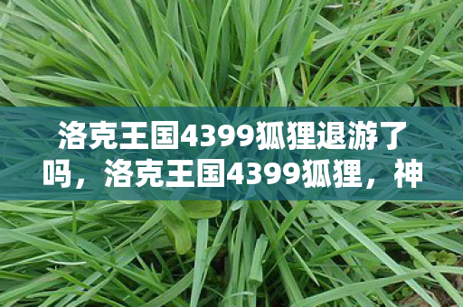 洛克王国4399狐狸退游了吗图片