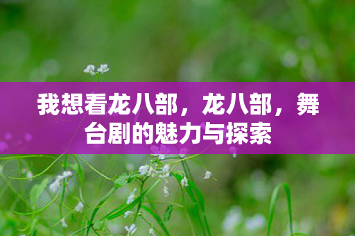 舞台剧的魅力与探索图片