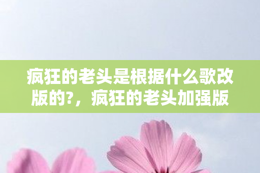 疯狂的老头是根据什么歌改版的图片