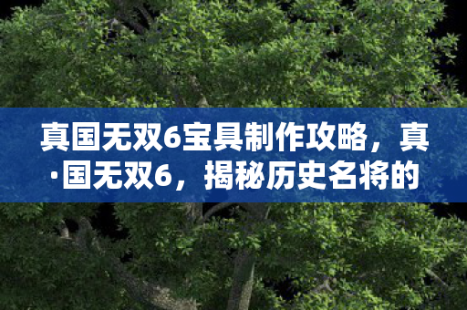 揭秘历史名将的六件传奇宝具图片