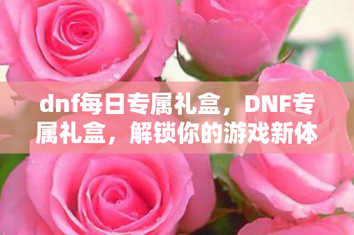 dnf每日专属礼盒图片