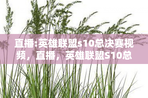 直播:英雄联盟s10总决赛视频，直播，英雄联盟S10总决赛