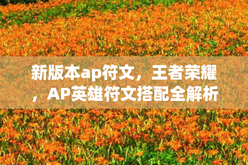 AP英雄符文搭配全解析图片