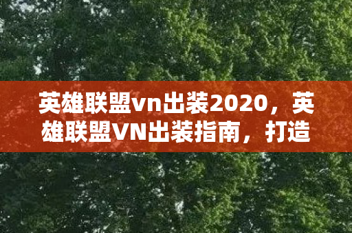 英雄联盟vn出装2020图片