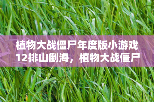 植物大战僵尸年度版小游戏12排山倒海图片