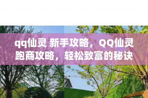 qq仙灵 新手攻略，QQ仙灵跑商攻略，轻松致富的秘诀