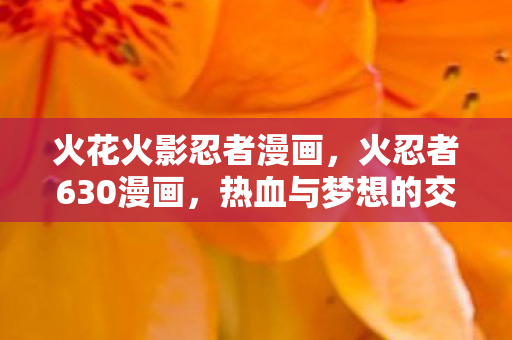 火花火影忍者漫画图片