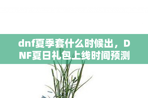 DNF夏日礼包上线时间预测图片