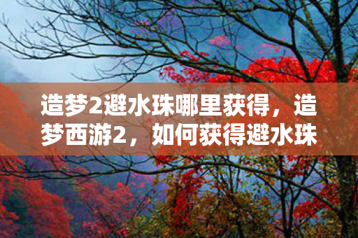 造梦2避水珠哪里获得图片