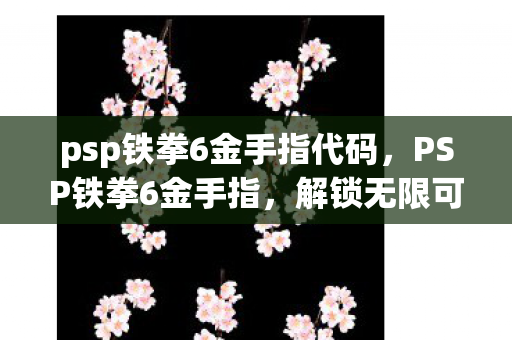 psp铁拳6金手指代码图片
