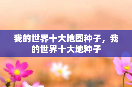 我的世界十大地图种子图片