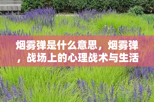 战场上的心理战术与生活中的隐喻图片