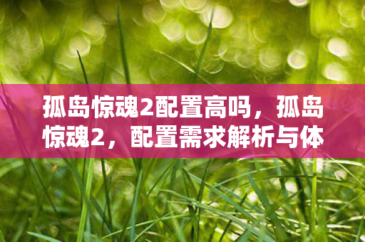 配置需求解析与体验优化图片