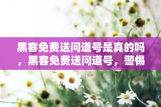 黑客免费送问道号是真的吗图片