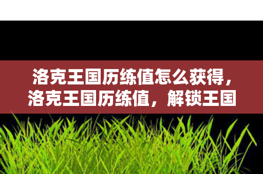 洛克王国历练值怎么获得图片