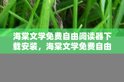 海棠文学免费自由阅读器下载安装图片