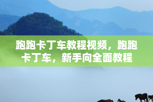 跑跑卡丁车教程视频，跑跑卡丁车，新手向全面教程