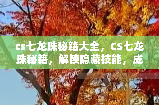 cs七龙珠秘籍大全图片