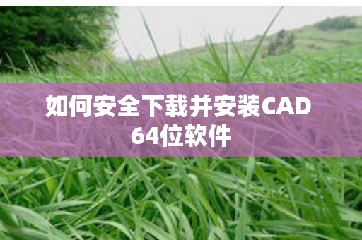 如何安全下载并安装CAD 64位软件图片