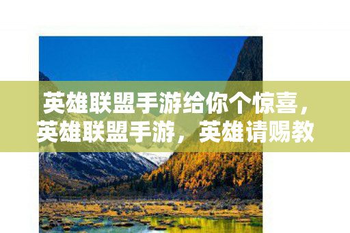 英雄联盟手游给你个惊喜图片