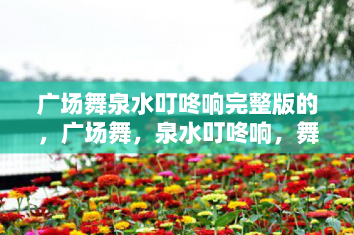 广场舞泉水叮咚响完整版的图片