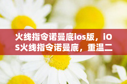 重温二战经典战役的指尖战术图片