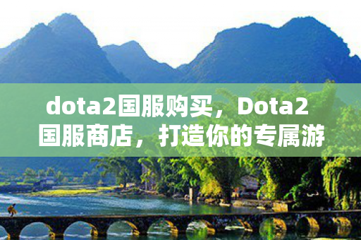 Dota2 国服商店图片