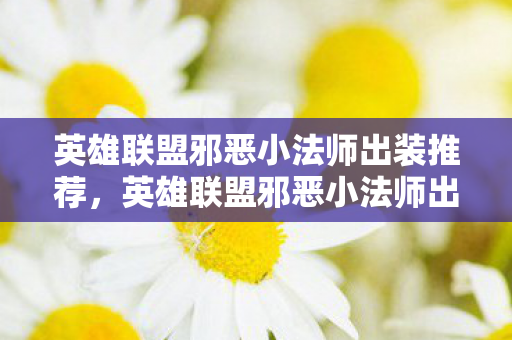 英雄联盟邪恶小法师出装推荐图片