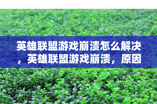 英雄联盟游戏崩溃怎么解决图片