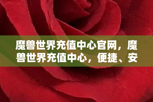 魔兽世界充值中心官网图片