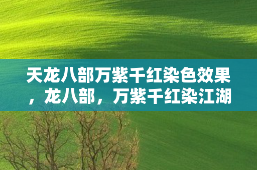 天龙八部万紫千红染色效果图片