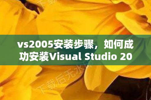 如何成功安装Visual Studio 2005图片
