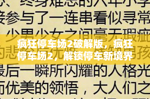 疯狂停车场2破解版图片