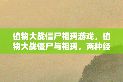 两种经典游戏的奇妙融合图片