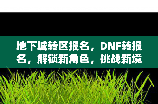 地下城转区报名图片