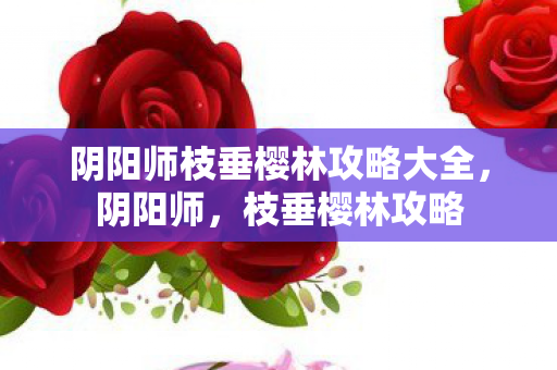 阴阳师枝垂樱林攻略大全图片