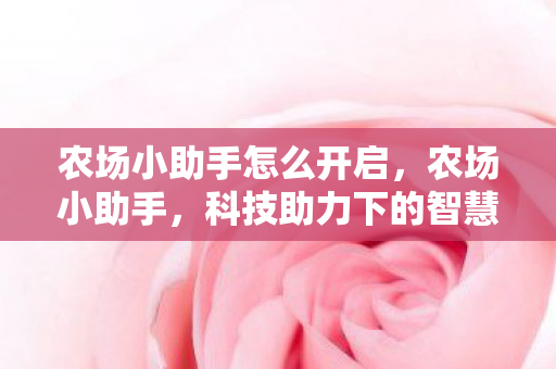 科技助力下的智慧农业新篇章图片