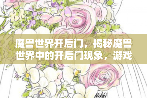 揭秘魔兽世界中的开后门现象图片