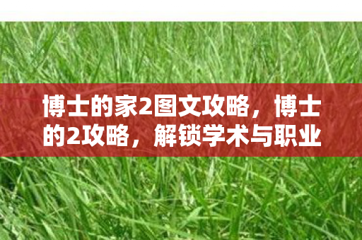 解锁学术与职业发展的新高度图片